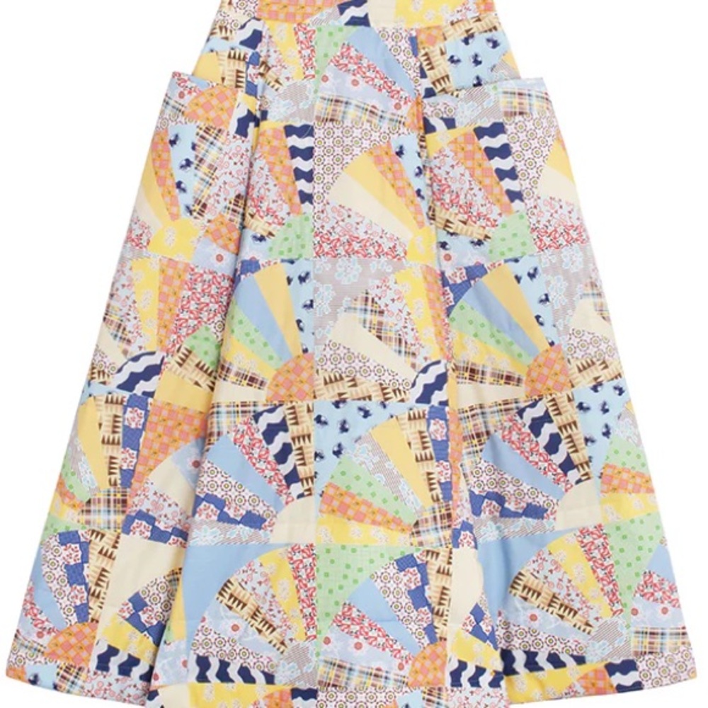 Carleen fan Cheater quilted skirt